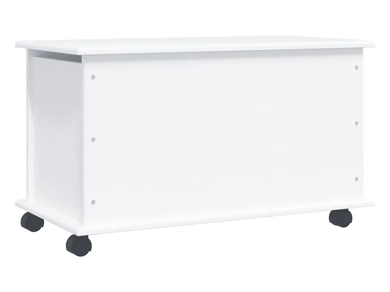 Arca arrumação c/ rodas ALTA 73x39,5x44 cm pinho maciço PT809341^ Acessórios De Arrumação