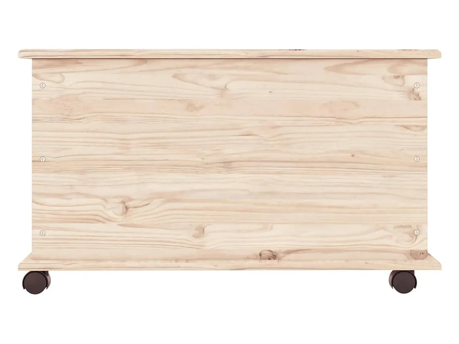 Acessórios De Arrumação* Arca de arrumação c/ rodas ALTA 73x39,5x44 cm pinho maciço PT406088 Castanho