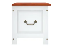 Online Arca de arrumação c/ tampa acácia maciça castanho e PT953586 Branco