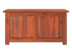 vidaxl Arca de arrumação c/ tampa madeira de acácia maciça castanho^ Acessórios De Arrumação