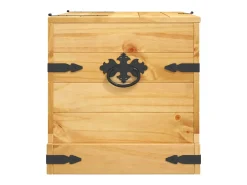 Acessórios De Arrumação* Arca de arrumação Corona Range em pinho mexicano 91x49,5x47 cm PT745131 Castanho
