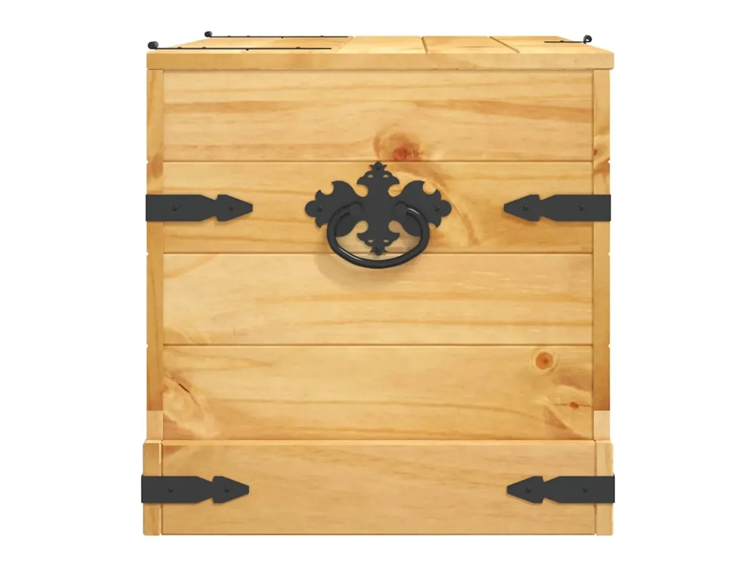 Acessórios De Arrumação* Arca de arrumação Corona Range em pinho mexicano 91x49,5x47 cm PT745131 Castanho