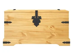 Acessórios De Arrumação* Arca de arrumação Corona Range em pinho mexicano 91x49,5x47 cm PT745131 Castanho