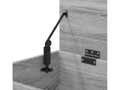 New vidaxl Arca de arrumação 84x42x46 cm derivados madeira sonoma Cinzento