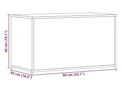 Acessórios De Arrumação|vidaxl Arca de arrumação 84x42x46 cm madeira processada Branco