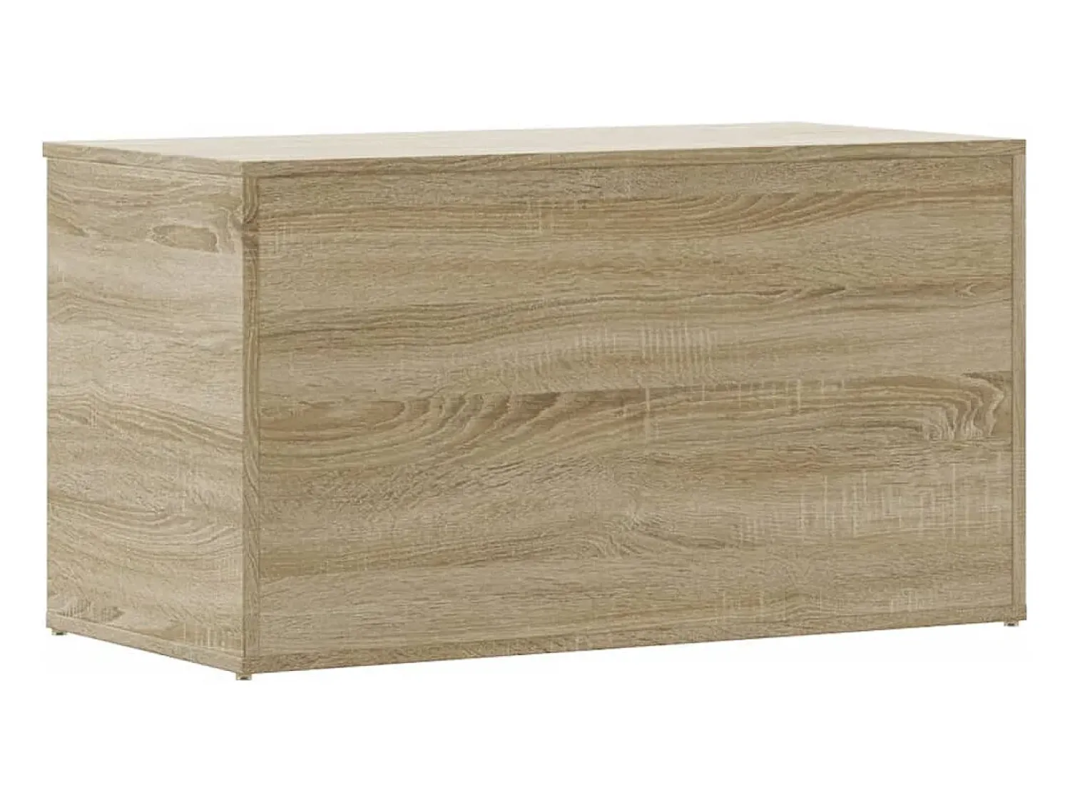 Online vidaxl Arca de arrumação 84x42x46cm madeira processada carvalho sonoma Natural claro