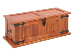 Acessórios De Arrumação*vidaxl Arcas de arrumação 3 pcs madeira de acácia maciça Natural claro