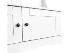 Merax Armário / Móvel de corredor com 2 portas e cabide - 101,5 x 47 x 183 cm - Aglomerado -^ Móvel De Entrada