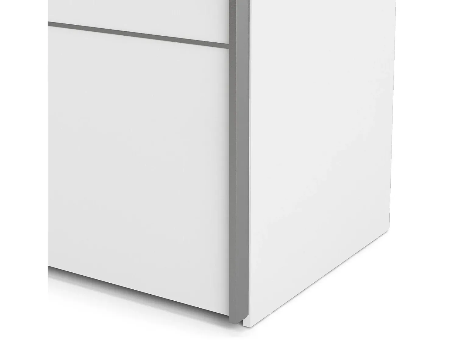 Online Dmora Armário Accadia de 2 portas, mobiliário de quarto, roupeiro, roupeiro, 182x64 h202 cm, Branco