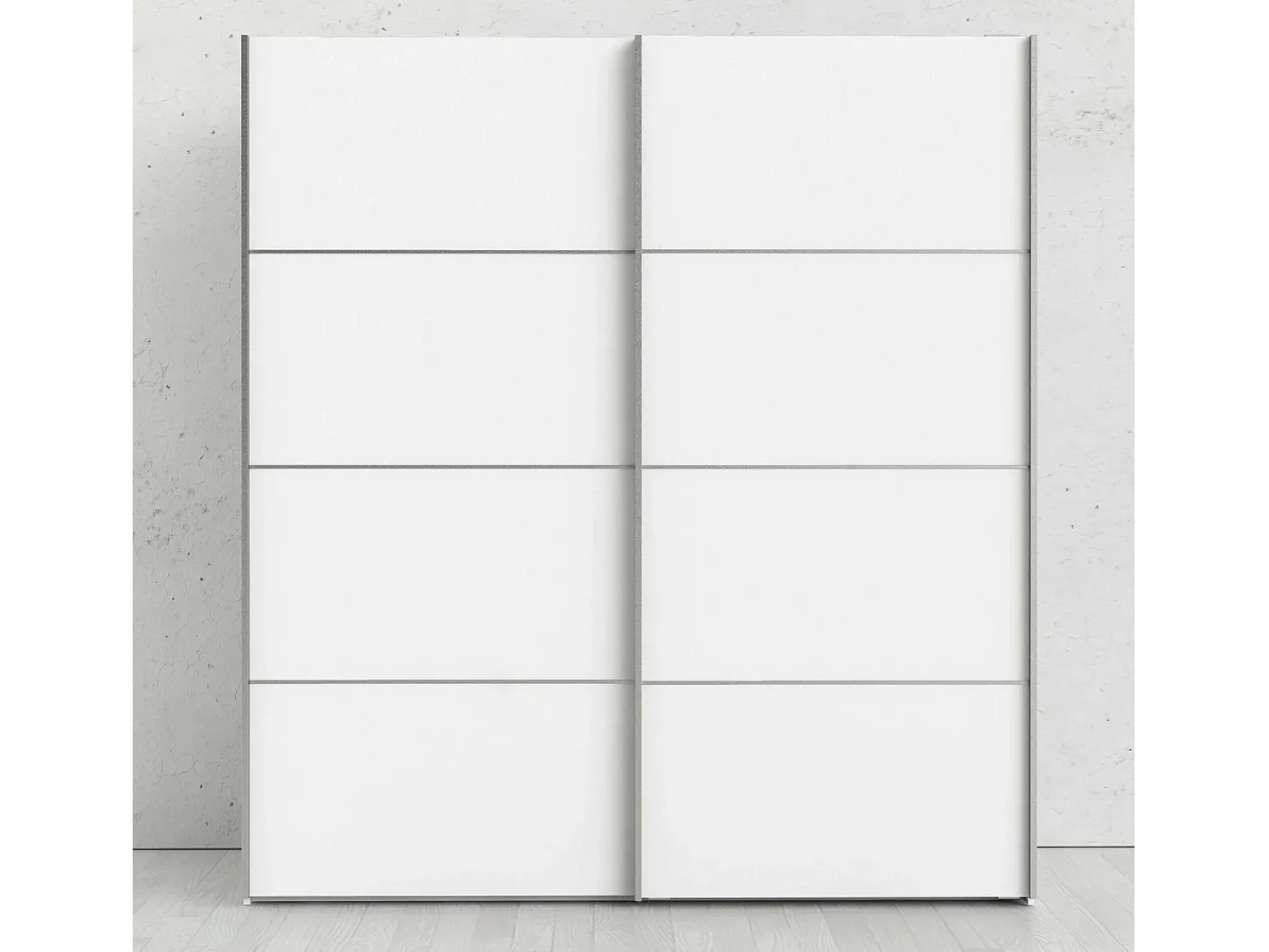 Online Dmora Armário Accadia de 2 portas, mobiliário de quarto, roupeiro, roupeiro, 182x64 h202 cm, Branco
