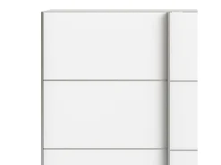 Online Dmora Armário Accadia de 2 portas, mobiliário de quarto, roupeiro, roupeiro, 182x64 h202 cm, Branco