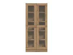 Outlet vidaxl Armário alto 82,5x30,5x185 cm deriv. madeira carvalho artisiano Castanho