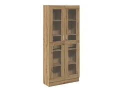 Outlet vidaxl Armário alto 82,5x30,5x185 cm deriv. madeira carvalho artisiano Castanho