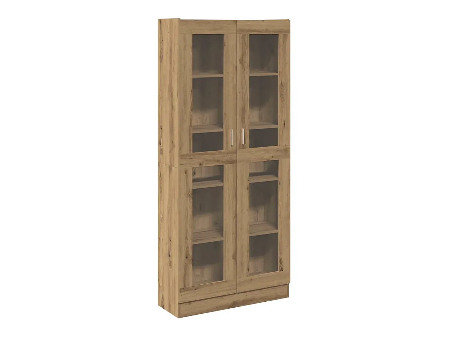 Outlet vidaxl Armário alto 82,5x30,5x185 cm deriv. madeira carvalho artisiano Castanho