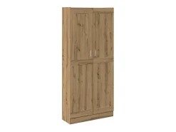 Clearance vidaxl Armário alto 82,5x30,5x185 cm deriv. madeira carvalho artisiano Castanho