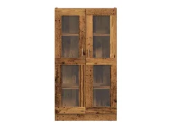 Clearance vidaxl Armário alto 82,5x30,5x150cm derivados de madeira madeira velha Castanho