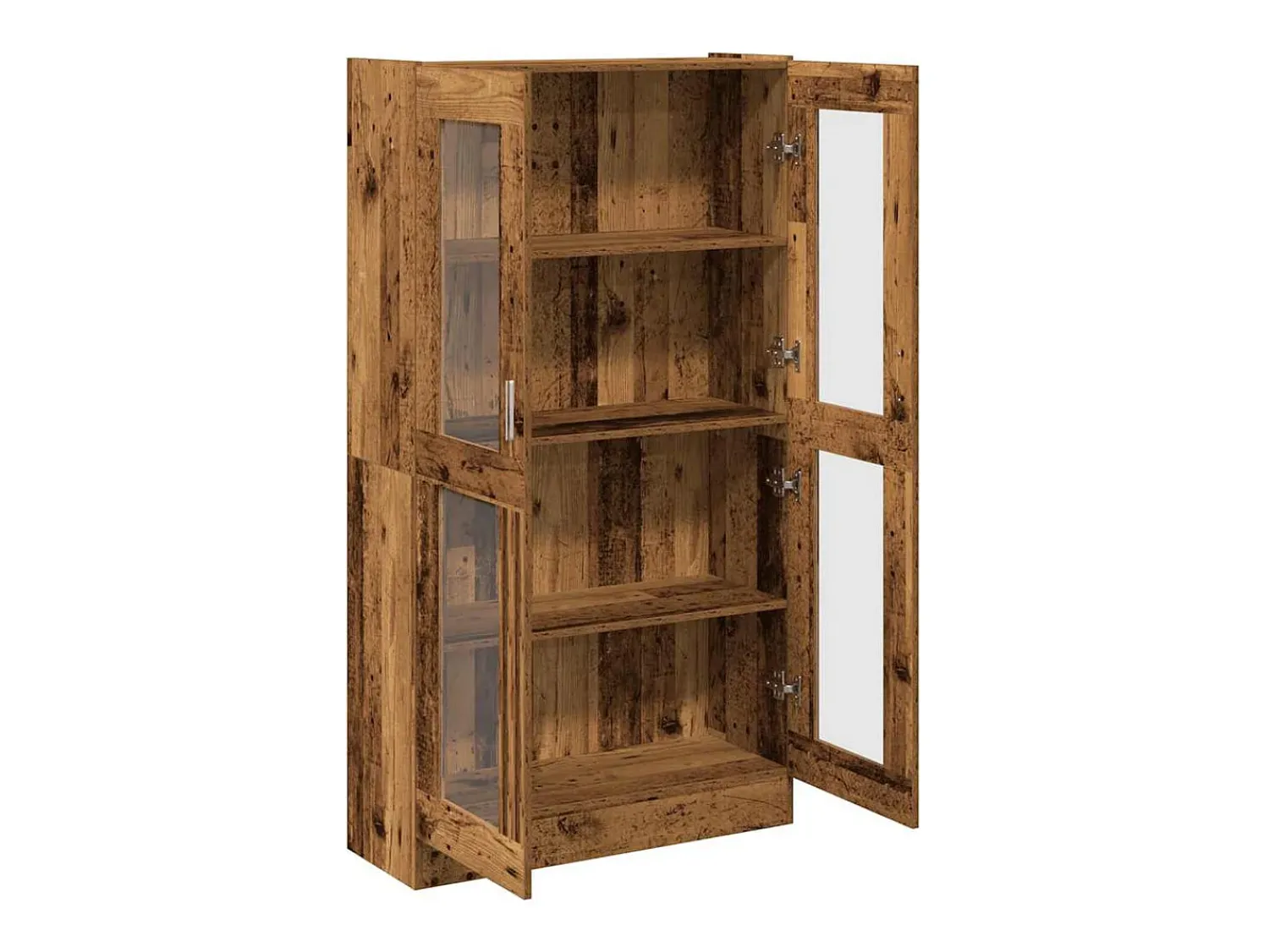Clearance vidaxl Armário alto 82,5x30,5x150cm derivados de madeira madeira velha Castanho