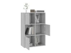 Vitrina*vidaxl Armário arrumação 60x29,5x90 cm cor sonoma Cinzento