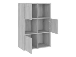Vitrina*vidaxl Armário arrumação 60x29,5x90 cm cor sonoma Cinzento