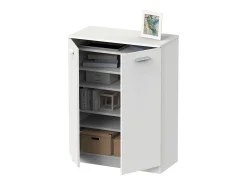 Móvel De Arrumação|Sapateira* Armário Auxiliar Sapateira Multiuso 101x74x37 cm Branco