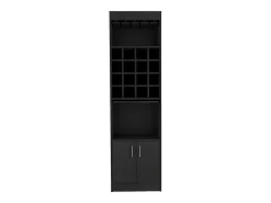 TuHome Armário bar Kava Beijing com mesa extensível, 180.59 cm X 50.8 cm X 33.78 cm , Preto