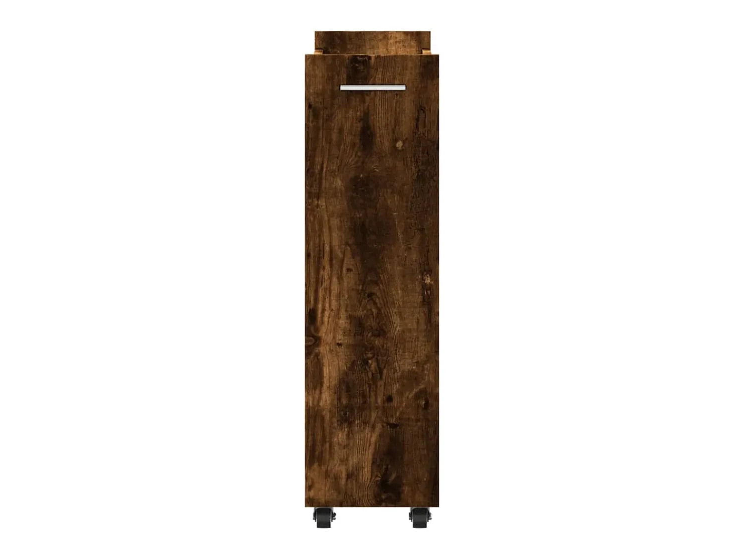 vidaxl Armário c/ rodas 60x22x79 cm derivados madeira carvalho fumado^ Móvel De Arrumação