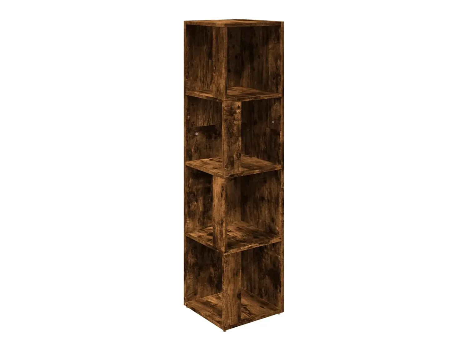 Prateleira*vidaxl Armário canto 33x33x132 cm derivados madeira carvalho fumado Natural claro