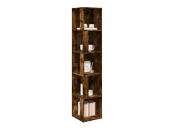 Clearance vidaxl Armário canto 33x33x164,5 cm derivados madeira carvalho fumado Natural claro