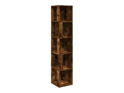 Clearance vidaxl Armário canto 33x33x164,5 cm derivados madeira carvalho fumado Natural claro
