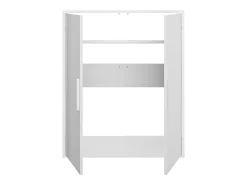 Móvel De Arrumação|Vente-unique Armário com inclinação com 2 portas cor branca ADEZIO Branco