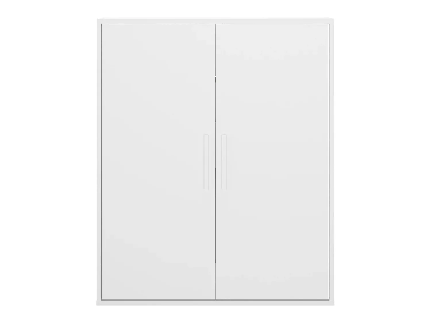 Móvel De Arrumação|Vente-unique Armário com inclinação com 2 portas cor branca ADEZIO Branco