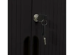 Discount vidaxl Armário com porta deslizante 90x40x90 cm aço Preto