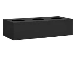 Hot vidaxl Armário com portas deslizantes e floreira aço antracite Cinza antracite