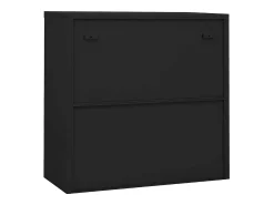Hot vidaxl Armário com portas deslizantes e floreira aço antracite Cinza antracite