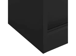 Hot vidaxl Armário com portas deslizantes e floreira aço antracite Cinza antracite