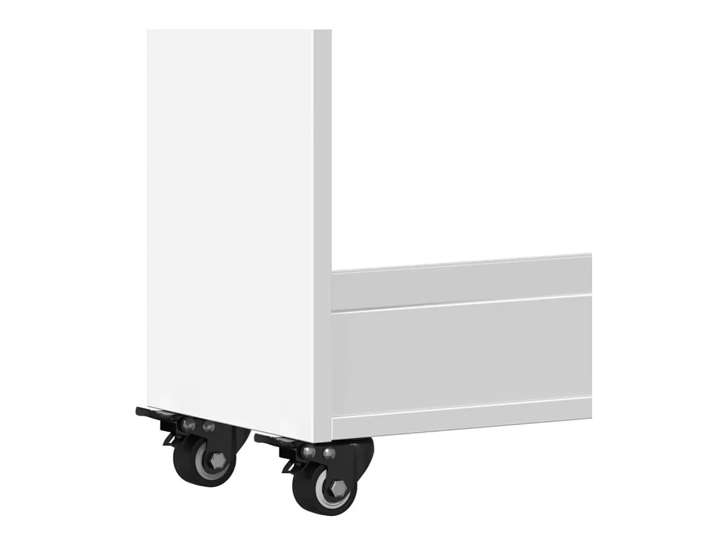 Móvel De Arrumação*vidaxl Armário com rodas 60x22x79 cm derivados de madeira Branco