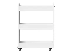 Móvel De Arrumação*vidaxl Armário com rodas 60x22x79 cm derivados de madeira Branco