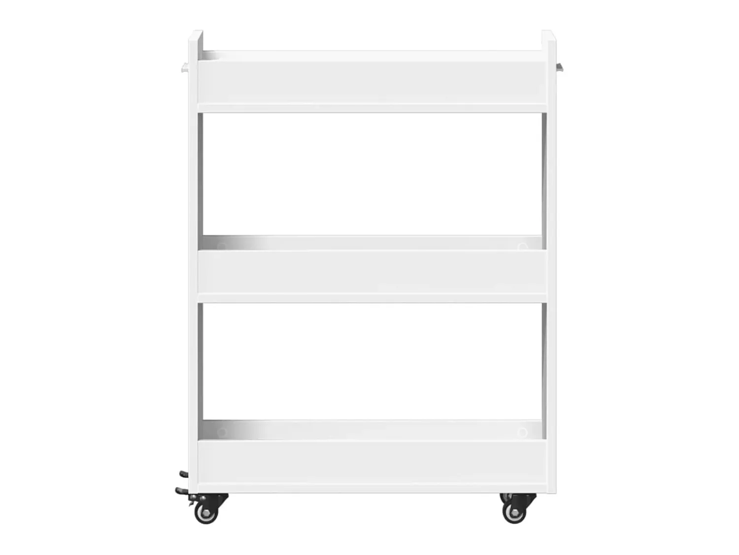 Móvel De Arrumação*vidaxl Armário com rodas 60x22x79 cm derivados de madeira Branco