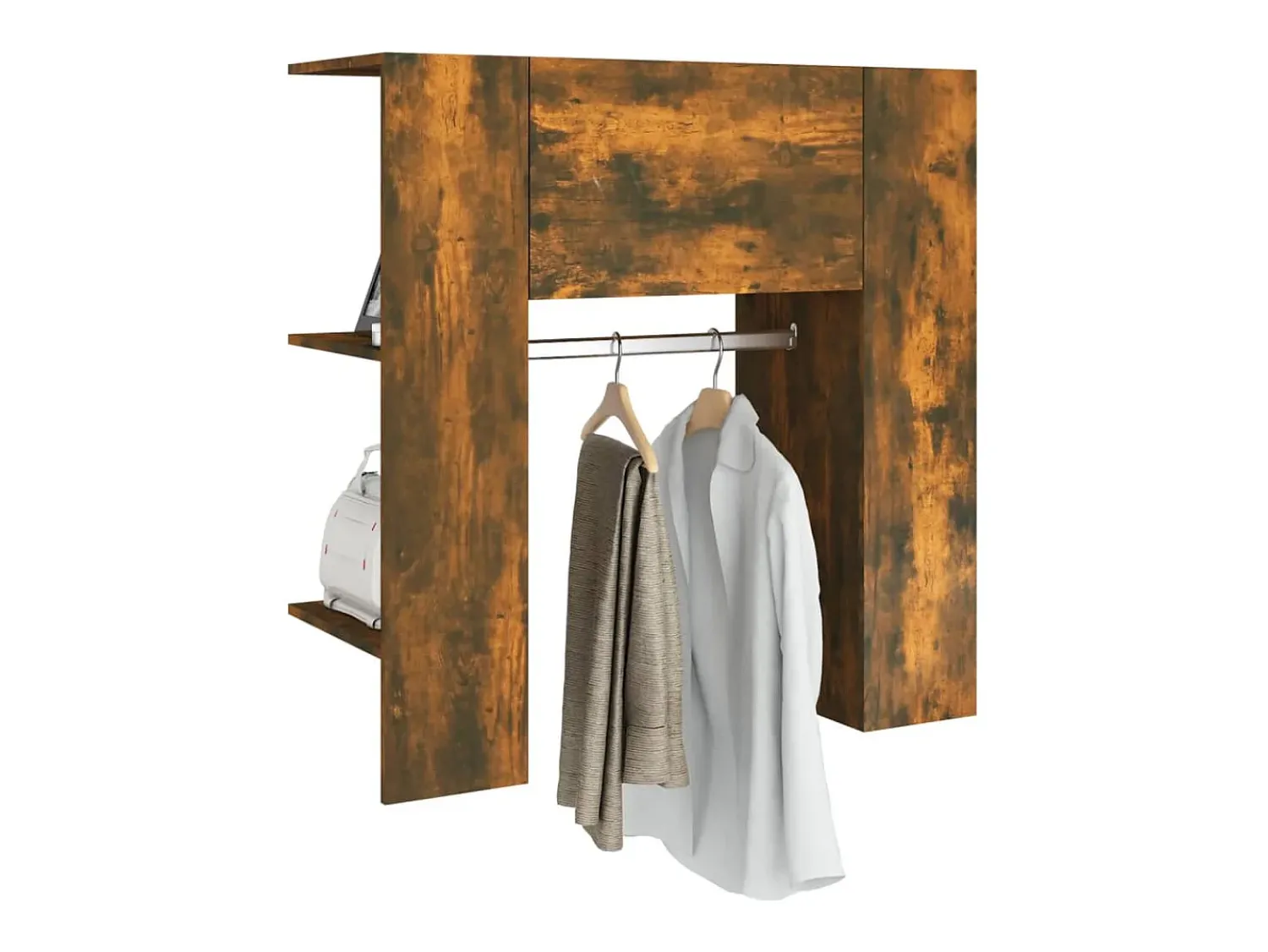 Clearance vidaxl Armário corredor 97,5x37x99cm derivados madeira carvalho fumado Natural claro