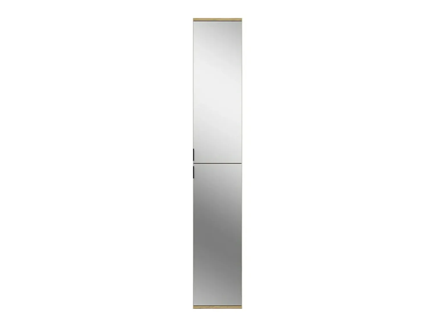 Móvel De Arrumação*Meublorama Armário de 2 portas com espelho – Carvalho claro – BODITE Castanho