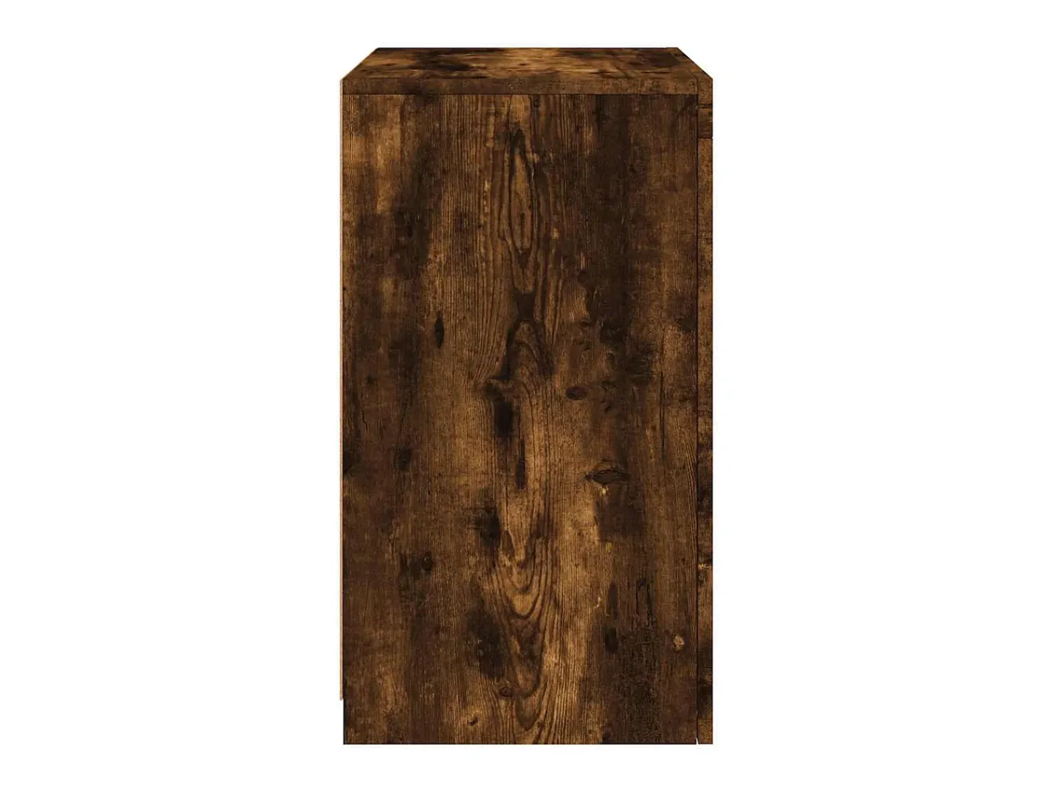vidaxl Armário de apoio c/ luzes LED derivados madeira carvalho fumado Natural claro