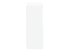 Discount vidaxl Armário de apoio com luzes LED derivados de madeira Branco