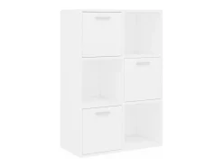 Vitrina*vidaxl Armário de arrumação derivados de madeira Branco
