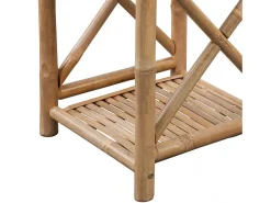 Prateleira*Mobikasa Armário de bambu com 5 prateleiras e design exclusivo 2702012/2 Castanho