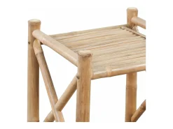 Prateleira*Mobikasa Armário de bambu com 5 prateleiras e design exclusivo 2702012/2 Castanho