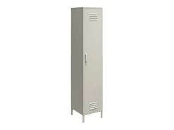 Hot Dorel Home Armário de bar com 2 portas em MDF de carvalho Cinzento
