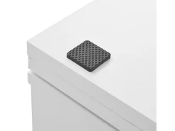 Móvel De Bar| Armário de bar giratório preto - Mesa de bar com 2 portas de vidro e 2 compartimentos de arrumação abertos - tampo giratório Branco