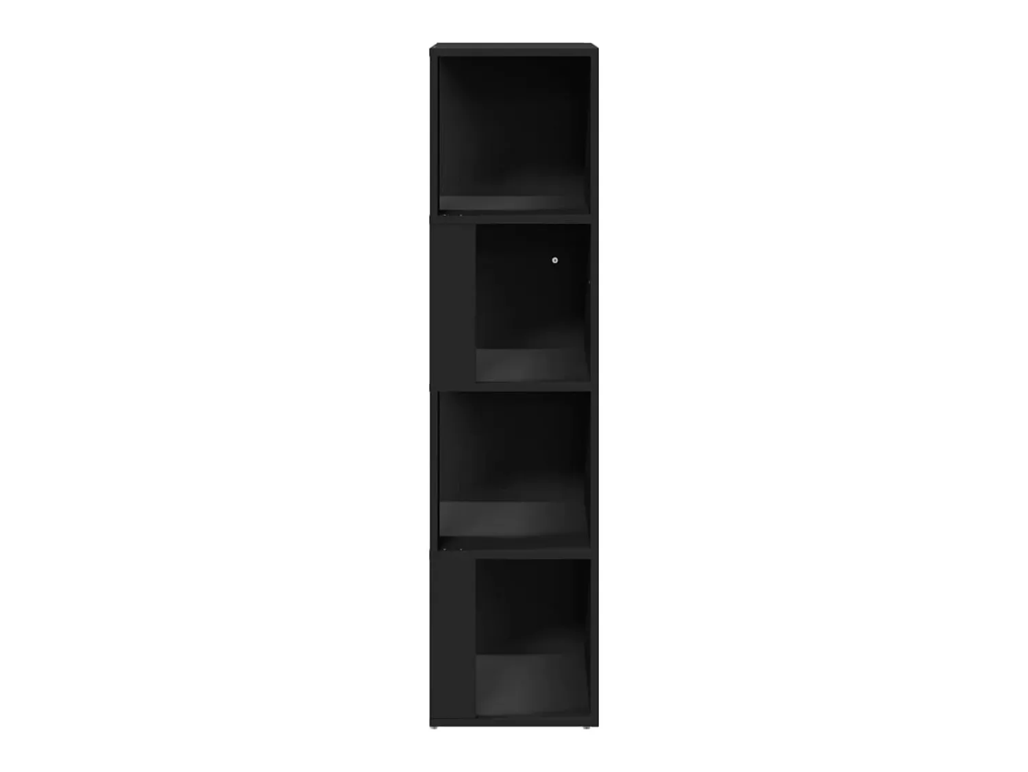 Outlet vidaxl Armário de canto 33x33x132 cm contraplacado Preto