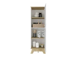 Mesa De Apoio|TuHome Armário de cozinha alto Pamplona em melamina com 4 prateleiras e 2 portas , 150.62 cm X 44.95 cm X 39.87 cm , Multicolor Multicor