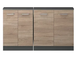 Discount Vicco Armário de cozinha para sótão inclinado sonoma 140x46x81.6 r-line Natural claro